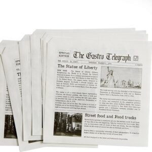 Vetvrij papieren zakje News Paper 2-zijden open 170x170mm - 300 stuks
