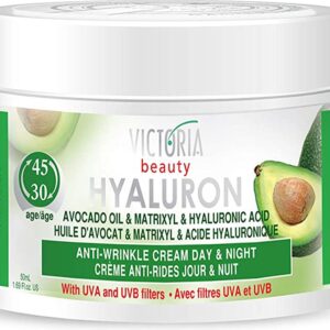Victoria Beauty - Hyaluron gezichtscreme 50 ml met avocado olie 30 - 45 jaar