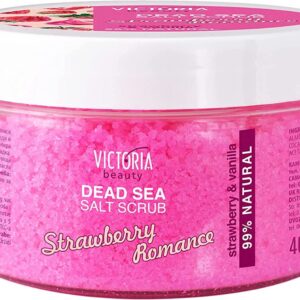 Victoria Beauty - Salt Body Scrub Dead Sea 400 gr met aardbei en vanille
