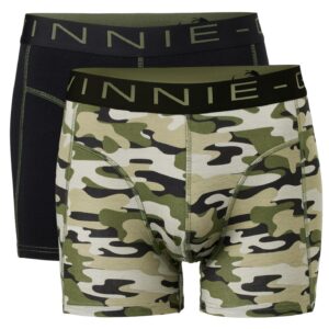 Vinnie-G Boxershorts 2-pack Black / Army Green Print