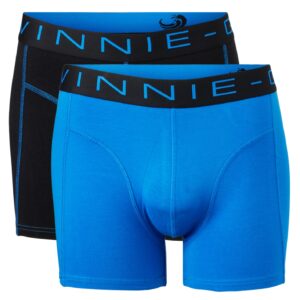 Vinnie-G Boxershorts 2-pack Black Blue / Blue-M