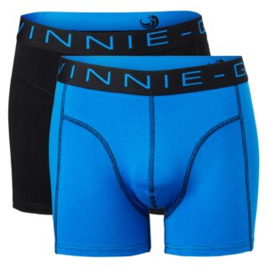 Vinnie-G Boxershorts 2-pack Black / Blue-S
