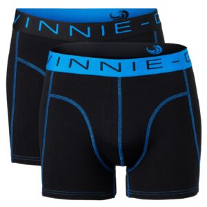 Vinnie-G Boxershorts 2-pack Black/Blue Stitches-M