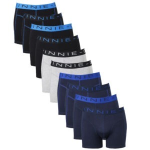 Vinnie-G Boxershorts Voordeelpakket 10-pack Black / Blue / Grey-L