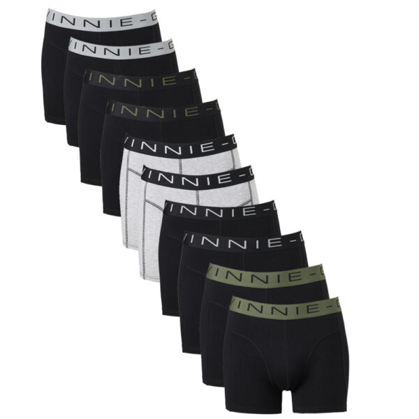 Vinnie-G Boxershorts Voordeelpakket 10-pack Black / Forest Green / Grey-M