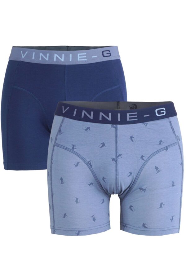 Vinnie-G Boys boxershorts Ski Dark - Print 2-Pack