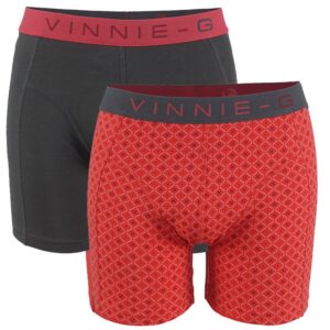 Vinnie-G Flamingo boxershorts 2-pack Antraciet/Print-S