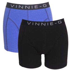Vinnie-G boxershorts Royal Blue - Black 2-pack