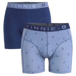 Vinnie-G boxershorts Ski Dark - Print 2-pack -M