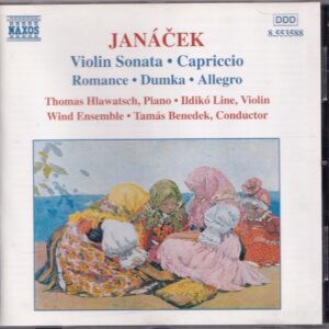 Violin Sonata, Capriccio - Leos Janacek - Thomas Hlawatsch (piano), Ildikó Line (viool), Wind Ensenble o.l.v. Tamás Benedek