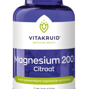 Vitakruid - Magnesium 200 citraat - 90 Tabletten