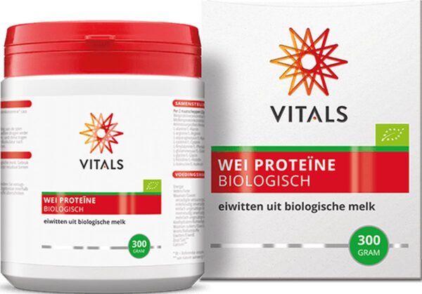 Vitals - Wei Proteïne - 300 gram - hoogwaardige eiwitten uit biologische melk - NL-BIO-01