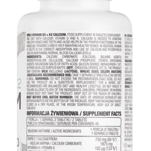 Vitaminen - 12 x Vitamin D3 + K2 + Calcium 90 Tablets OstroVit - 12 x 90 tabletten
