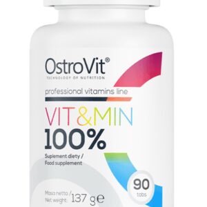 Vitaminen - OstroVit 100% Vit&Min 90 tabletten - 90 Tabletten