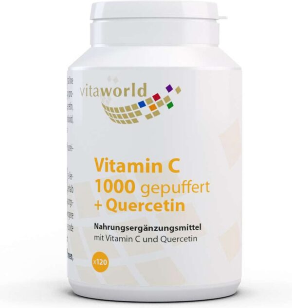 Vitaworld vitamine C 1000 gebufferd + quercetine 120 tabletten