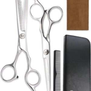Volledige Kappersset - 5 Stuks - Kappersschaar Rechtshandig - Uitdunschaar Kapper - Hair Scissors - Coupeschaar - Haarschaar Set