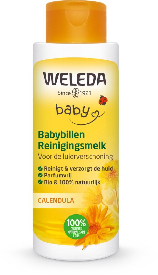 WELEDA - Babybillen Reinigingsmelk - Baby & Kind - 400ml - Calendula - 100% natuurlijk