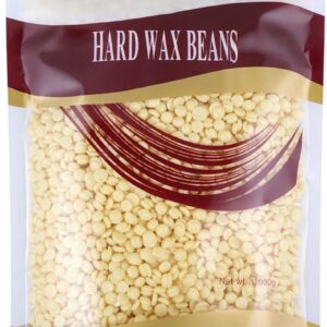 Wax Beans 1Kg - Wax Bonen | Wax Parels - Hard Wax Beans Cream Milk- 1000 gram wax beans incl. 30 spatula's - Navulling van 1000 gram wax beans + 30 spatula's. Wax is geschikt voor lichaam en gezicht.