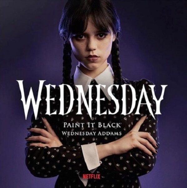 Wednesday Addams & Danny Elfman - Paint It Black: Wednesday Theme Song (7" Vinyl Single)