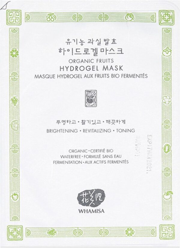 Whamisa Organic Gefermenteerd Vruchten Hydrogel Masker 33 g