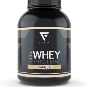 Whey Protein Vanille - Fitrium - Eiwitpoeder - 1000 gram - 33 Shakes