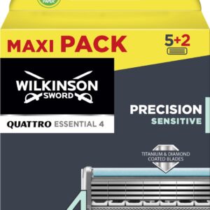 Wilkinson Sword Quattro Essential Sensitive - Navulmesjes - 7 stuks
