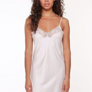 Witte romantische slipdress Lingadore - Paars - Maat - M