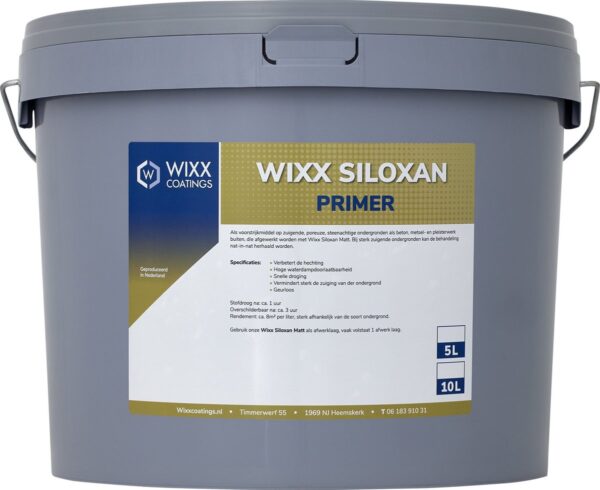 Wixx Siloxan Buitenprimer - 5L - RAL 9005 | Gitzwart