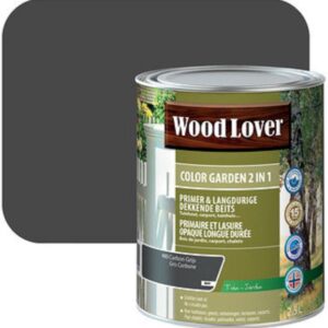 WoodLover Color Garden 2 in 1 - Koolstofgrijs - 2.5L - 8m² - 480 - Carbon grey