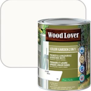 WoodLover Color Garden 2 in 1 - Wit - 2.5L - 8m² - 410 - White