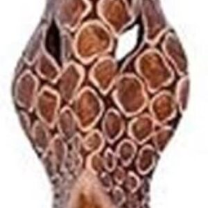 Woru Giraffe Masker 30 cm Houten Masker van Bali Wall Mask