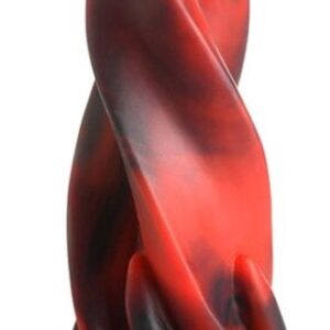 XR Brands AH159 - Hell Kiss Twisted Tongues Silicone Dildo - Red