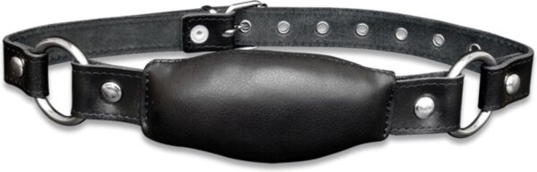 XXDREAMSTOYS Gag Leather Mouth gag long Zwart