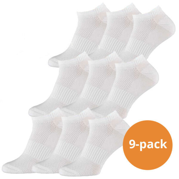 Xtreme Fitness Sneakersokken 9-pack wit-39/42