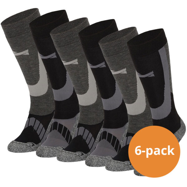 Xtreme Skisokken Unisex 6-pack Multi Black-39/42