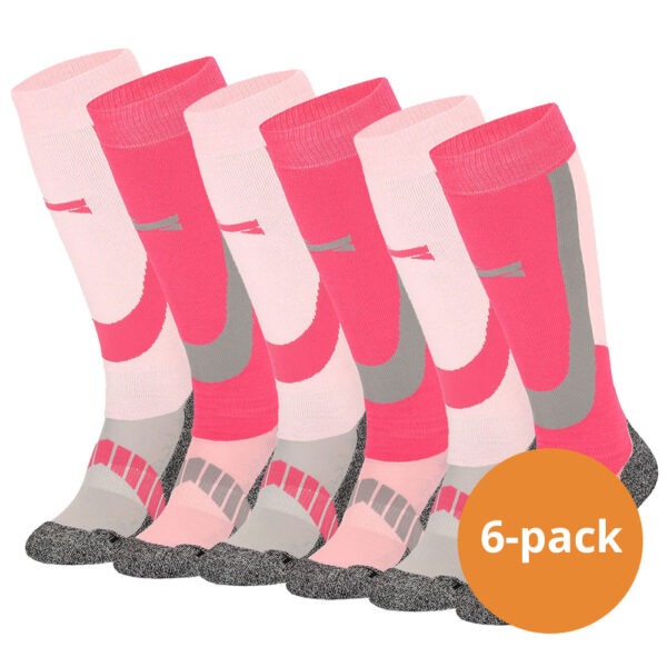 Xtreme Skisokken Unisex 6-pack Multi Pink-39/42