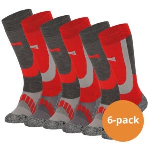 Xtreme Skisokken Unisex 6-pack Multi Red