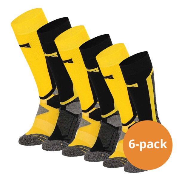 Xtreme Snowboard Sokken 6-pack Multi Yellow-35/38