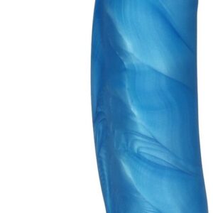 Ylva & Dite - Helios - Siliconen Dildo met zuignap - Made in Holland - Luster Blauw