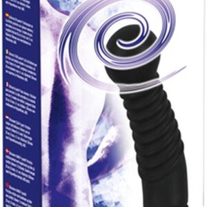 You2Toys - Siliconen Vibrator voor Anale Toepassingen met Roterende Stimulatie Kop voor Roerend Plezier - Zwart