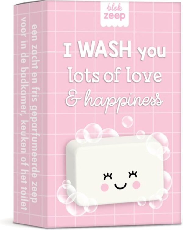 Zeep - I Wash you lots of love & happines - Cadeau - Verjaardag