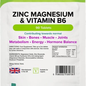 Zink Magnesium & Vitamine B6 (90 tabletten)