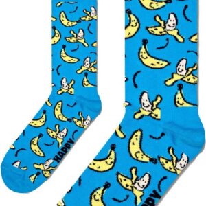 Zo Vader Zo Zoon/Dochter Matching sokken Banana Split | Maat: Vader 41 - 46 | Kind 0 - 12 maanden | blauw-geel