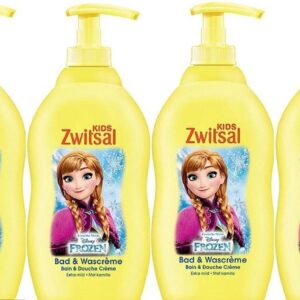 Zwitsal Frozen Kids Bad & Wascrème - 4 x 400 ml Voordeelverpakking