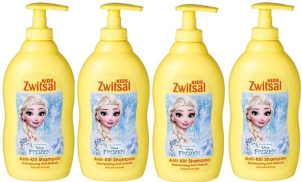 Zwitsal Shampoo Kids Frozen Anti Klit - 4 x 400 ml Voordeelverpakking