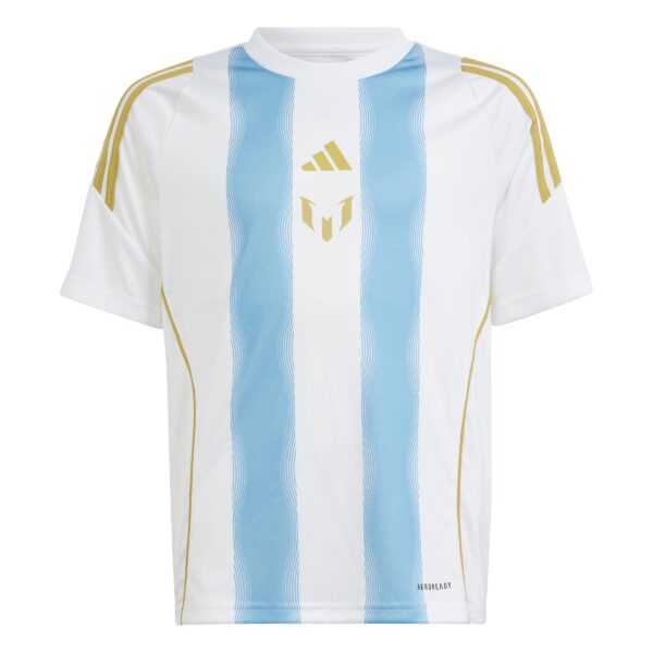 adidas Messi Trainingsshirt Kids Wit Lichtblauw Goud