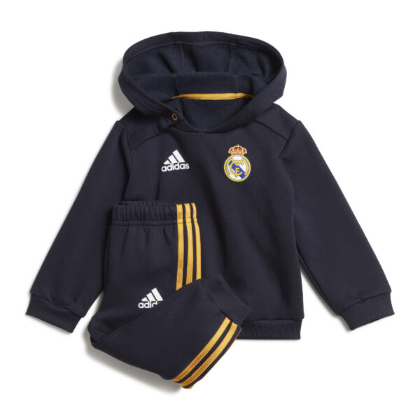 adidas Real Madrid DNA Jogging Trainingspak 2023-2024 Baby Donkerblauw Goud Wit