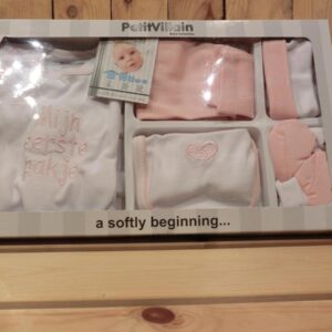 babycadeauset "mijn eerste pakje"roze