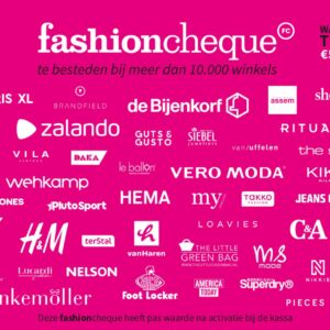 fashioncheque roze - Cadeaukaart 100 euro