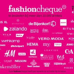 fashioncheque roze - Cadeaukaart 20 euro